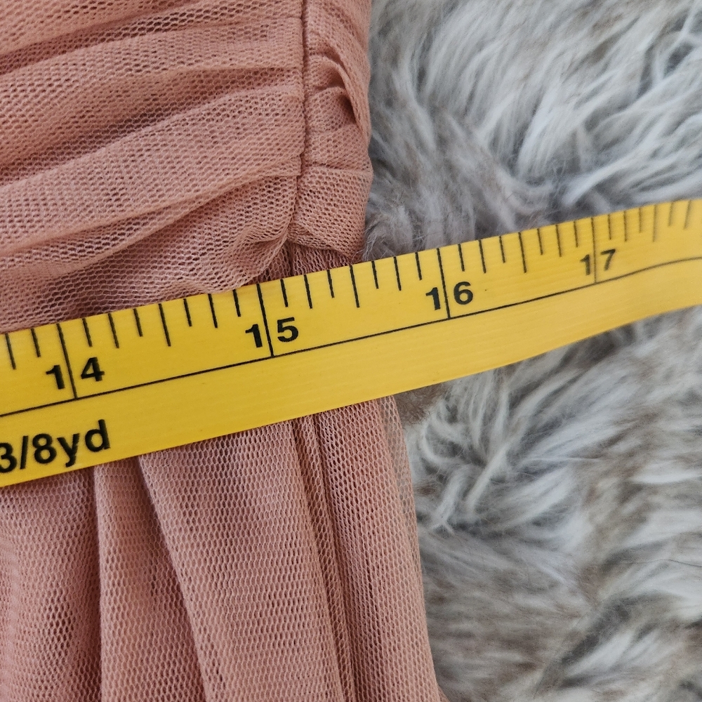 Anthropologie Let Me Be Ombre Strapless Maxi Dress Pink‎ Women's Size Large - Picture 11 of 12